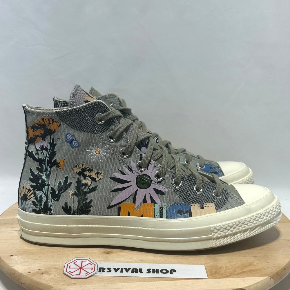 Converse Chuck Taylor All Star 70‎ Hi Floral "Much Love" Slate Egret - 10M/12W